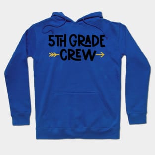 5th Grade Crew Funny Kids Back to School Hoodie